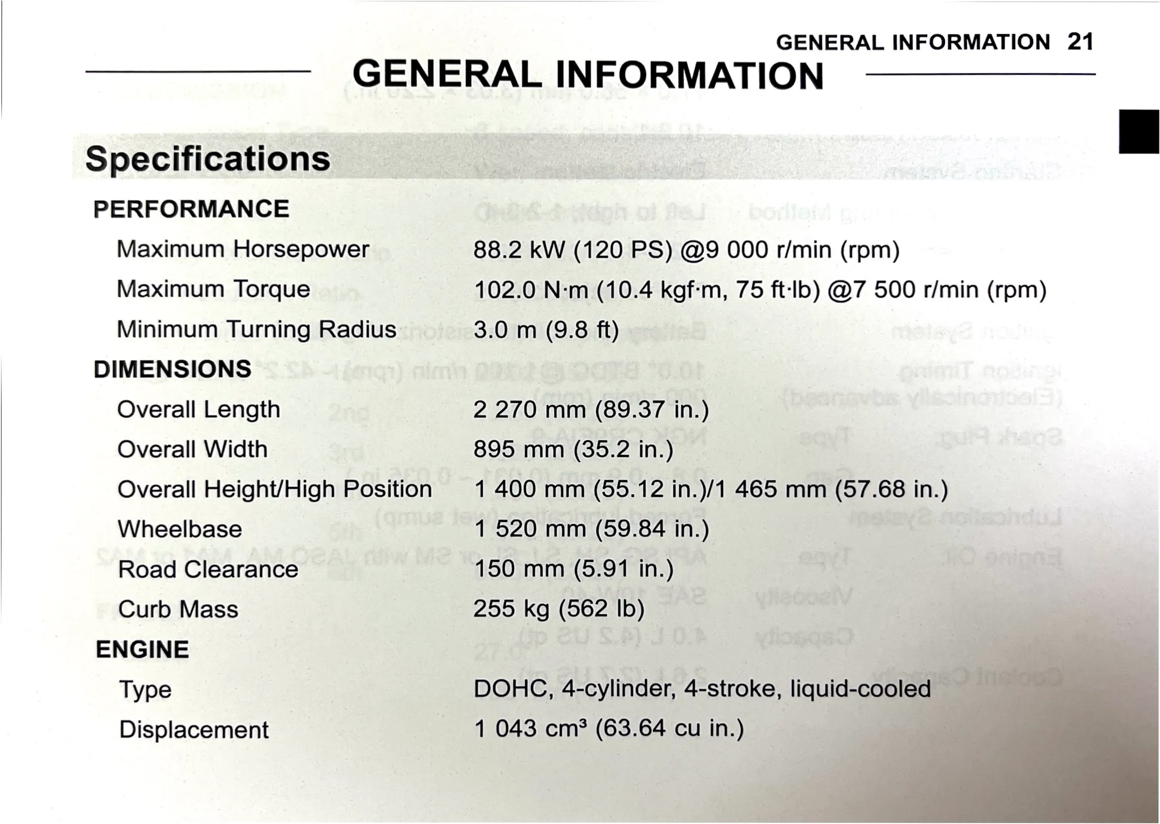 Owner's Manual page 23 — SAFETY INFORMATION