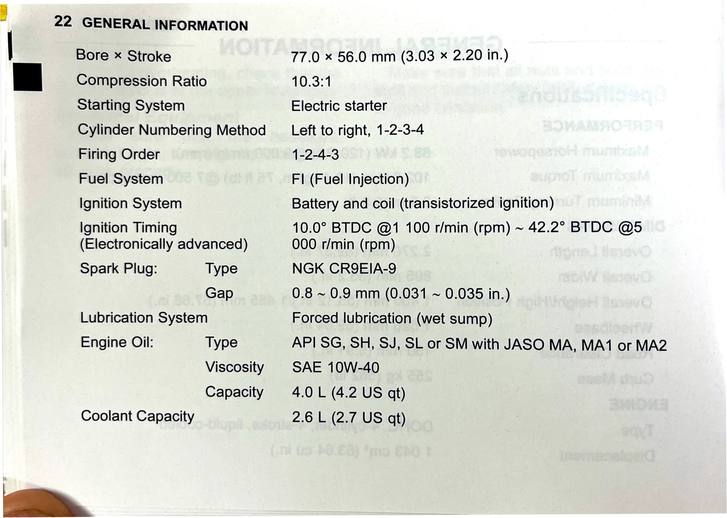 Owner's Manual page 24 — GENERAL INFORMATION