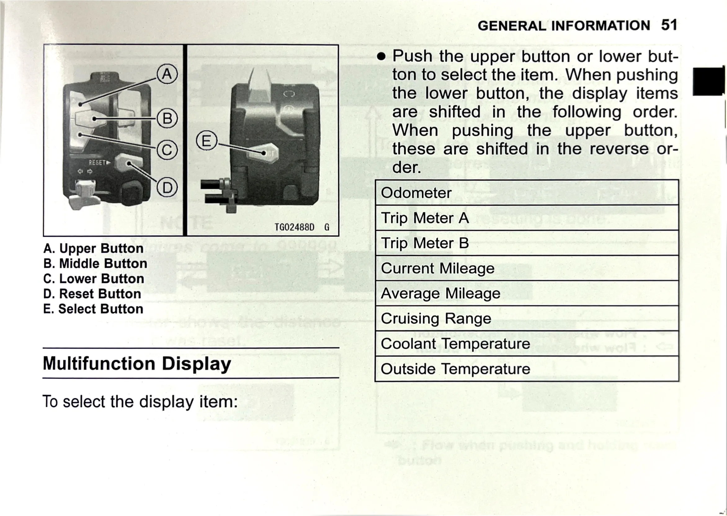 Owner's Manual page 53 — GENERAL INFORMATION