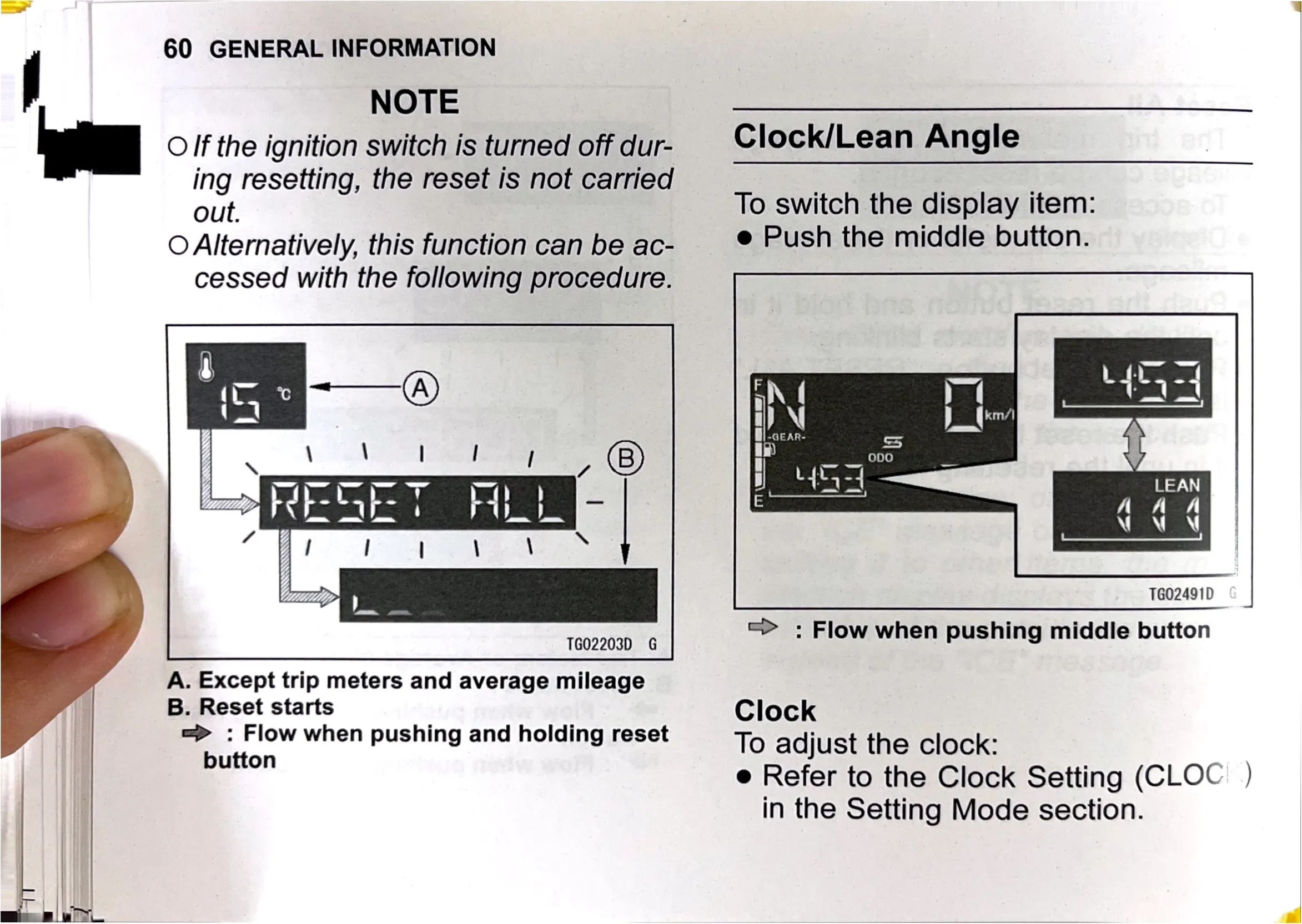 Owner's Manual page 62 — GENERAL INFORMATION