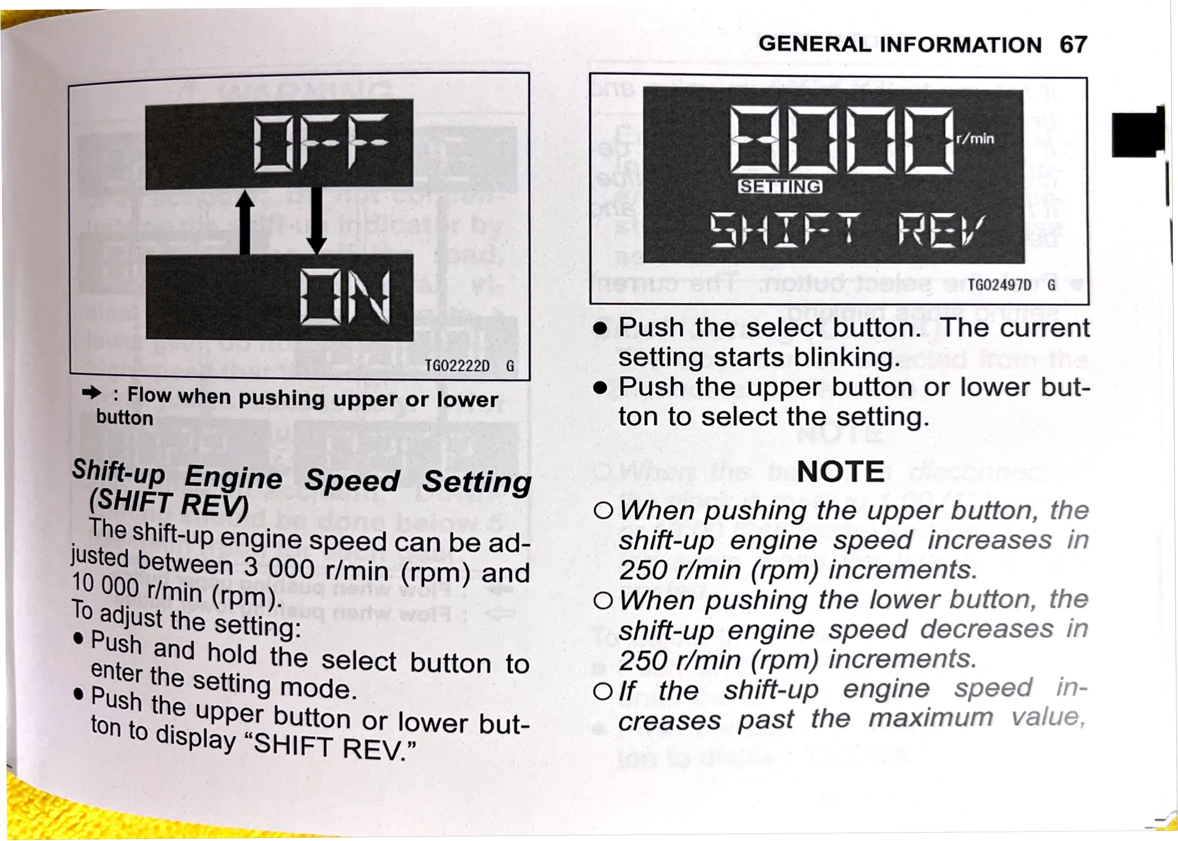Owner's Manual page 69 — GENERAL INFORMATION