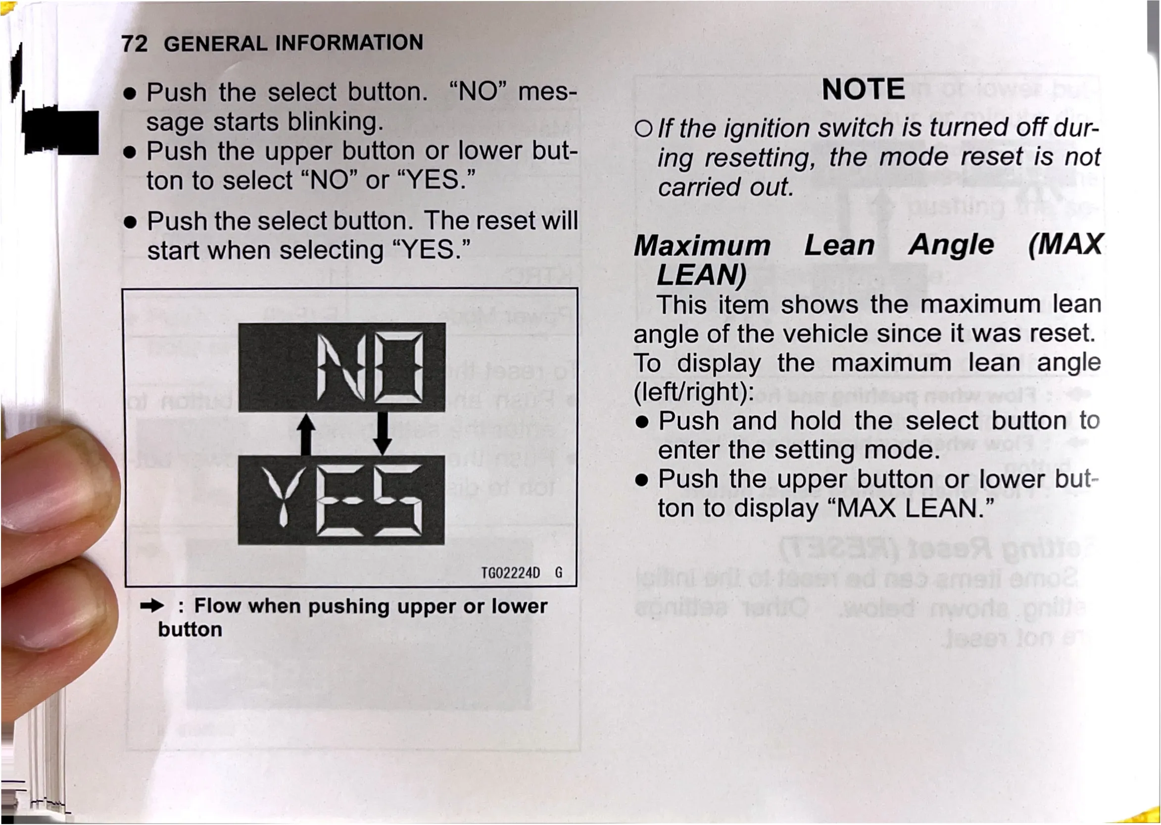 Owner's Manual page 74 — GENERAL INFORMATION