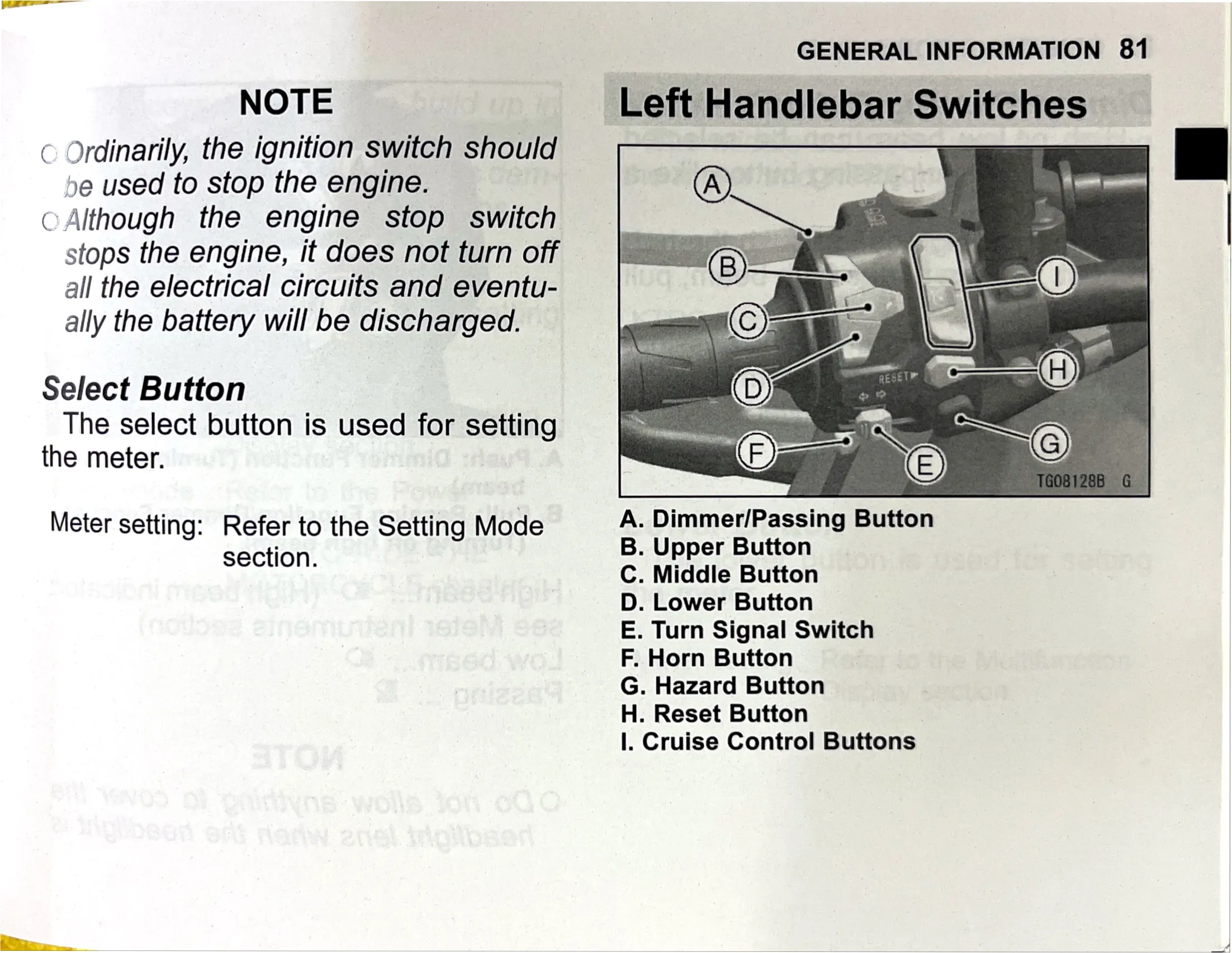 Owner's Manual page 84 — GENERAL INFORMATION