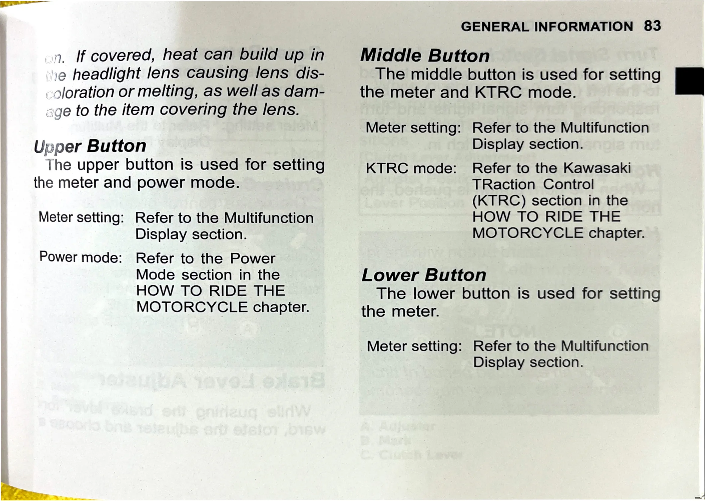 Owner's Manual page 86 — GENERAL INFORMATION