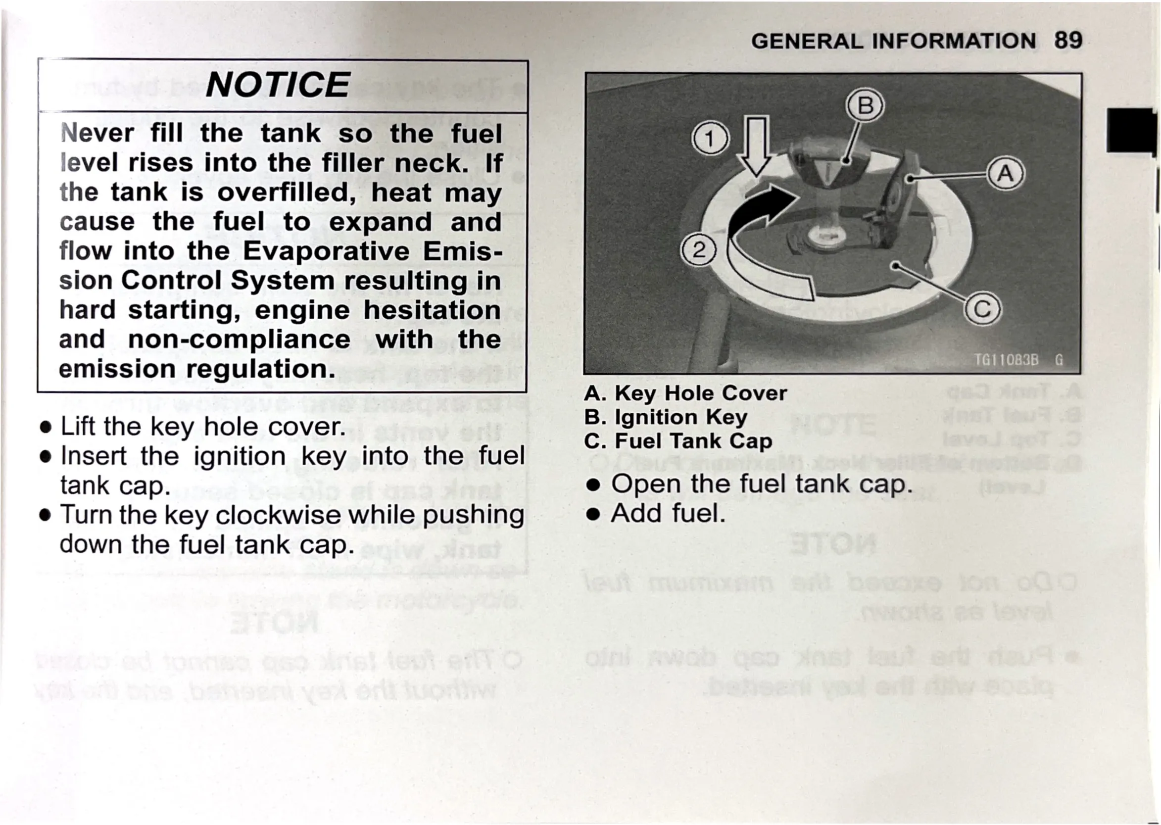 Owner's Manual page 92 — GENERAL INFORMATION