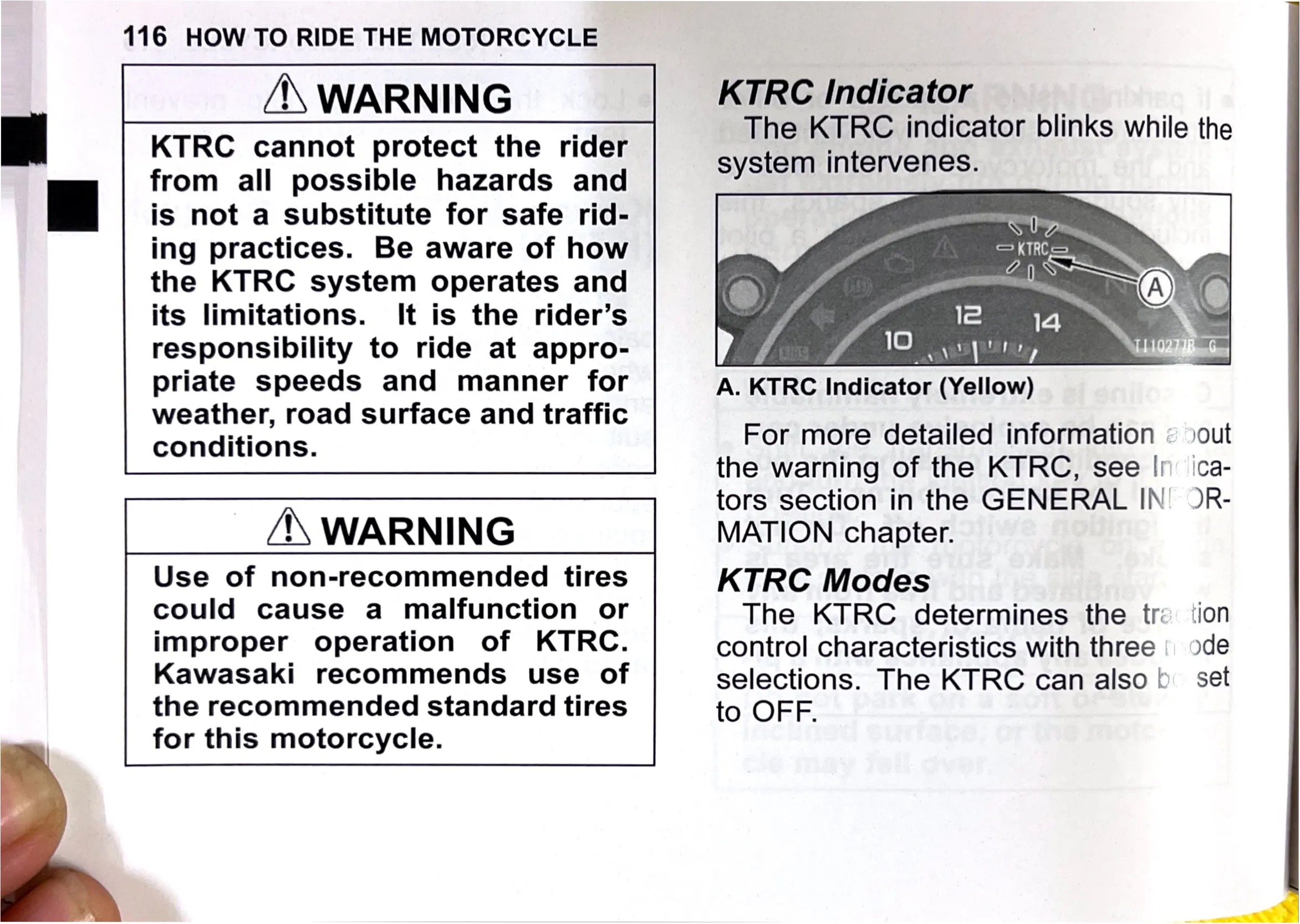 Owner's Manual page 119 — HOW TO RIDE THE MOTORCYCLE