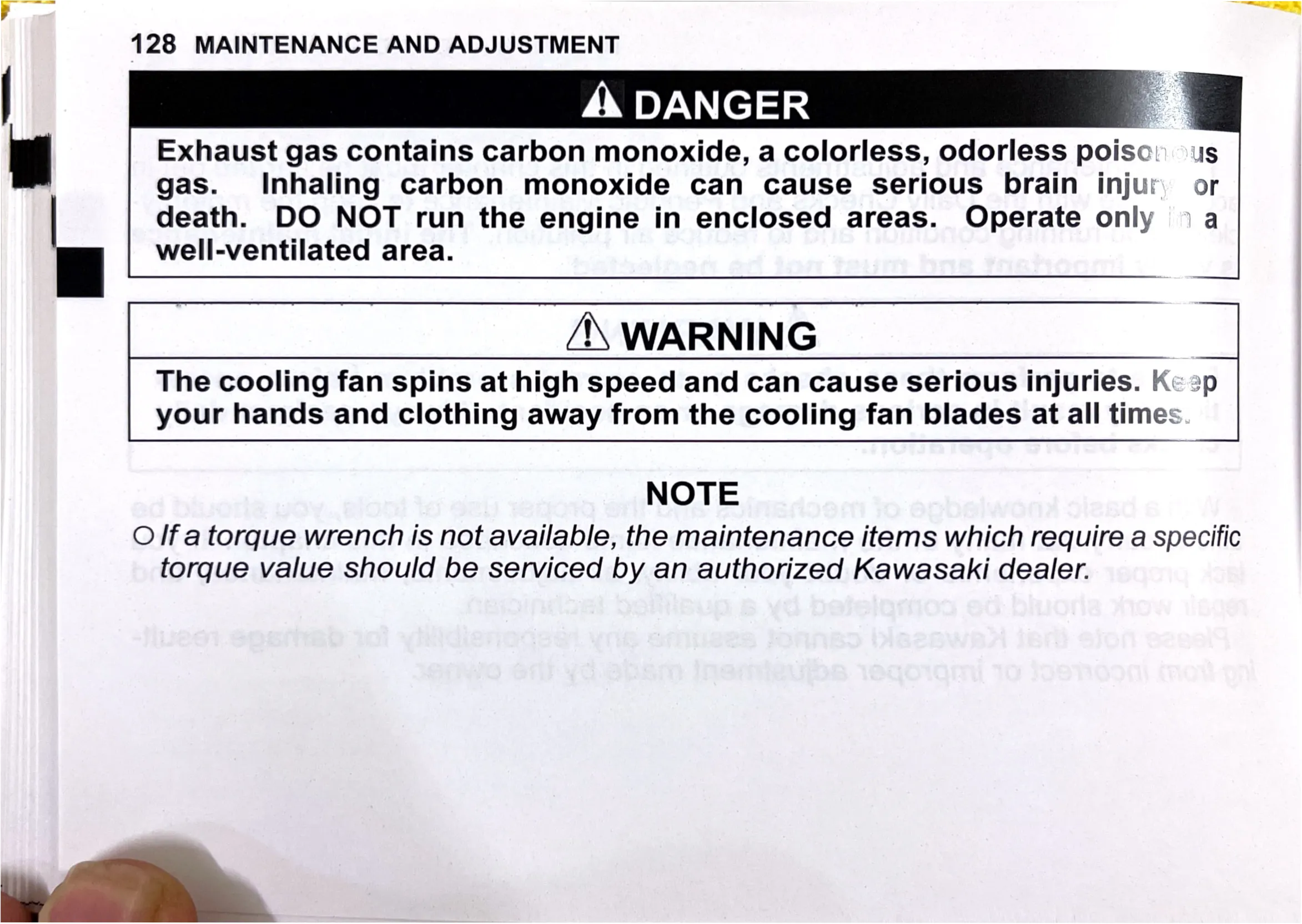Owner's Manual page 131 — MAINTENANCE AND ADJUSTMENT