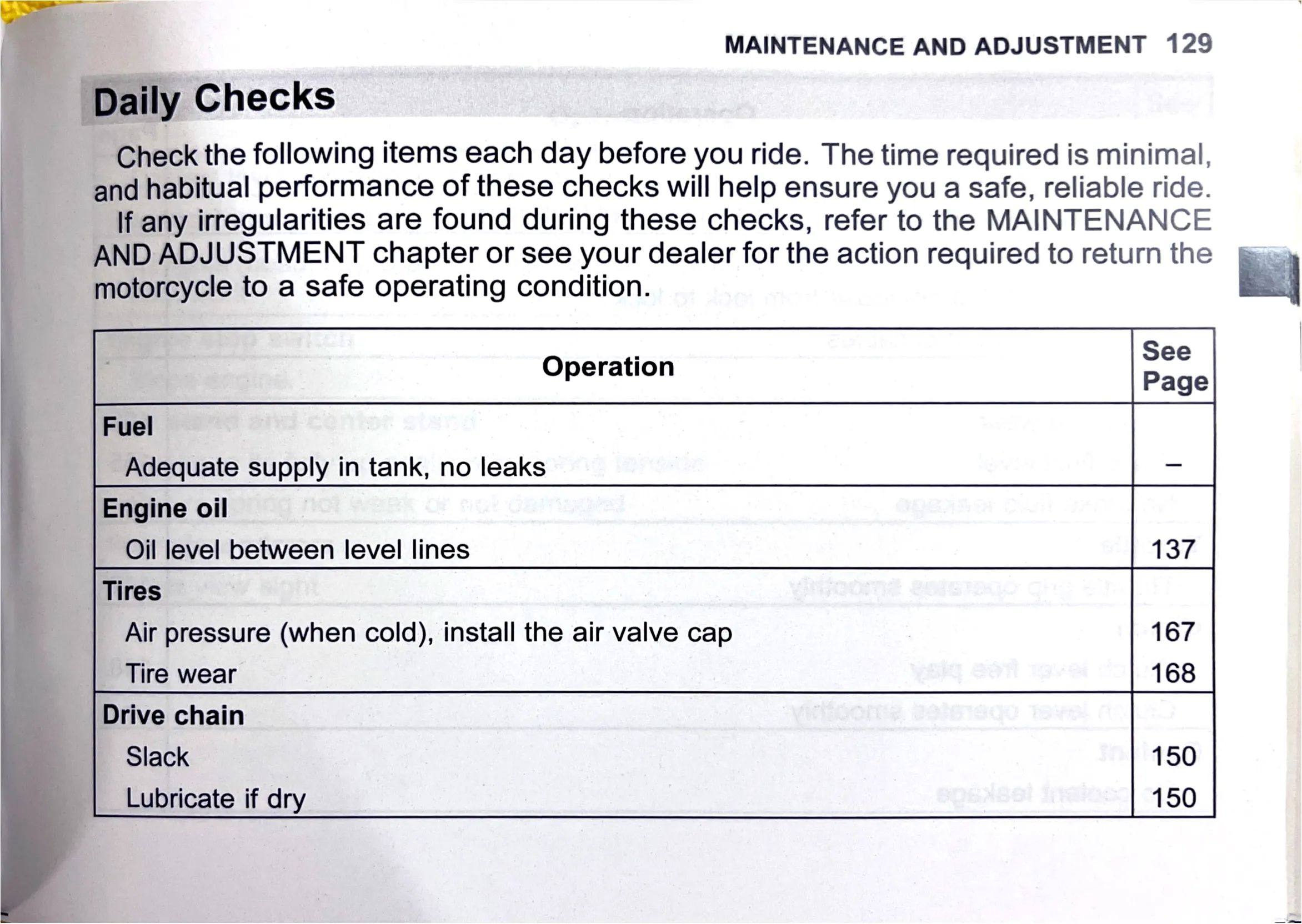Owner's Manual page 132 — MAINTENANCE AND ADJUSTMENT