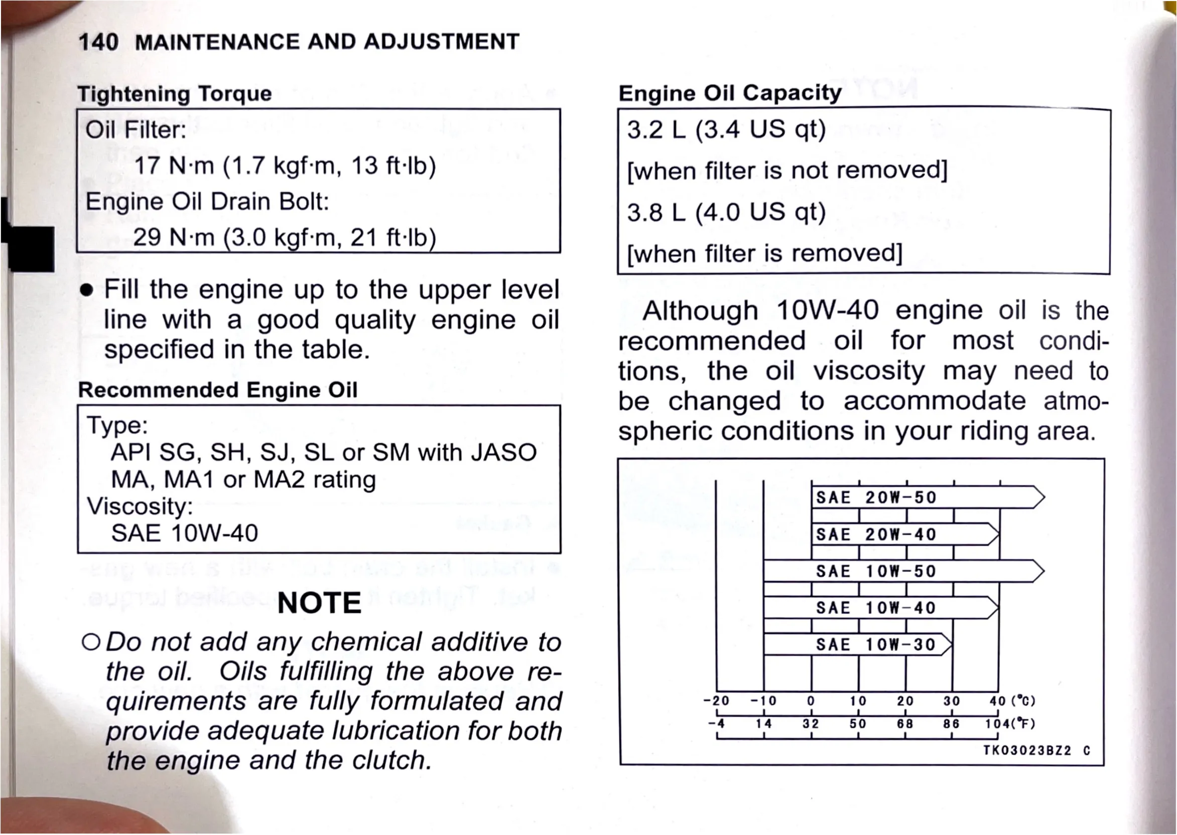 Owner's Manual page 143 — MAINTENANCE AND ADJUSTMENT