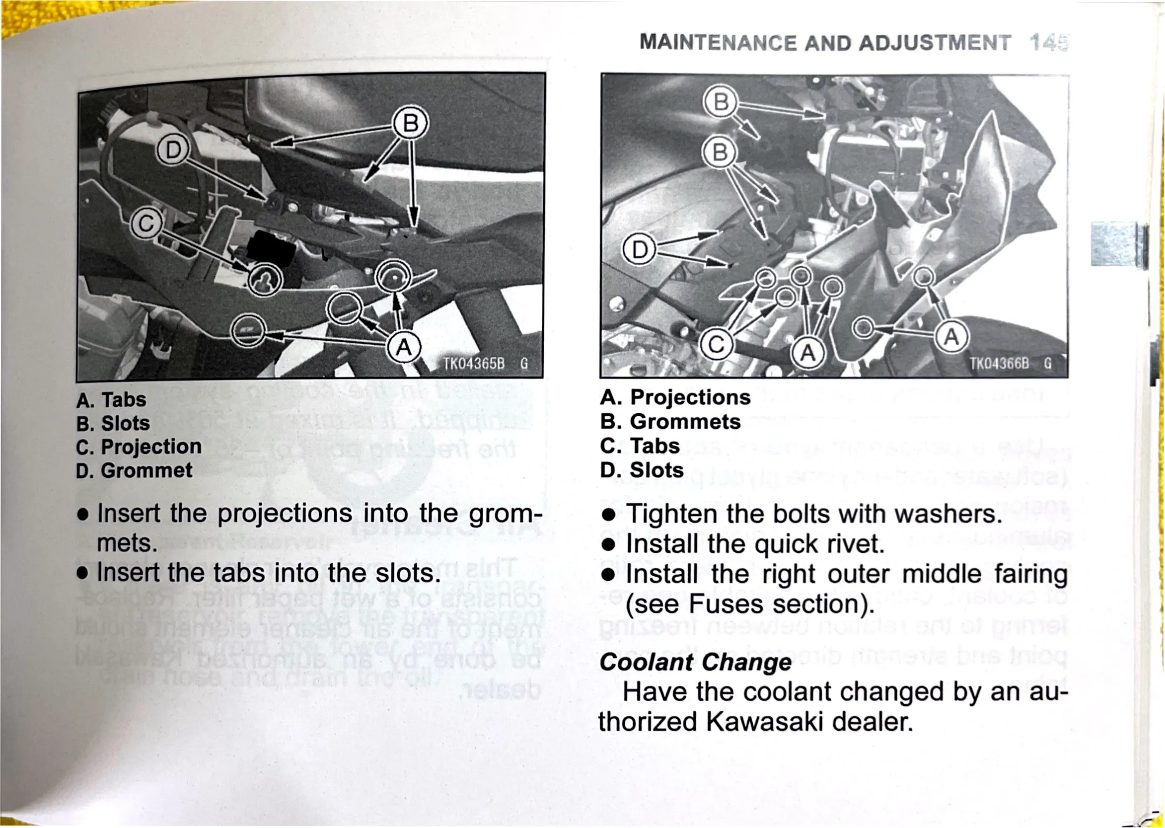Owner's Manual page 148 — MAINTENANCE AND ADJUSTMENT