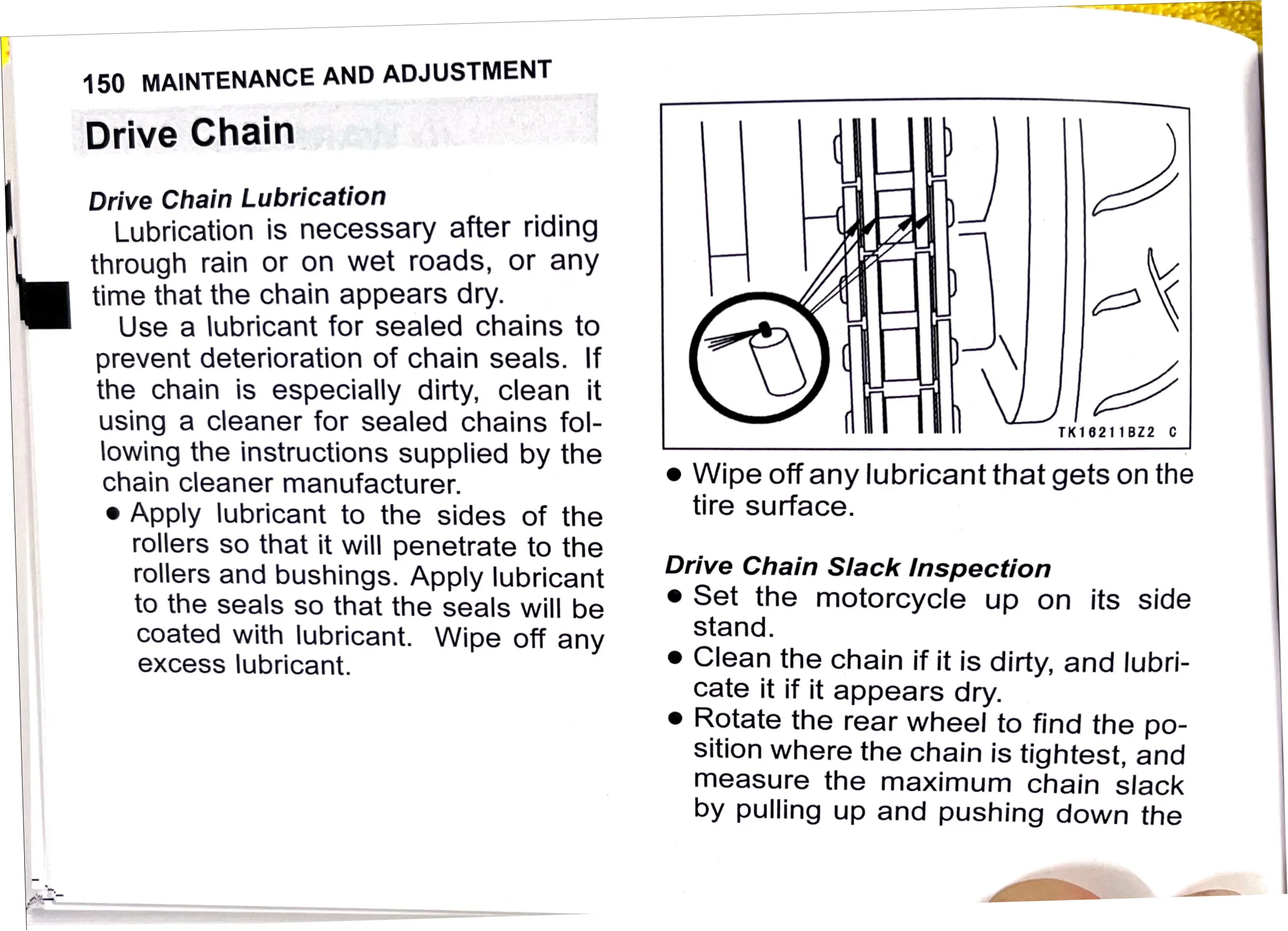 Owner's Manual page 153 — MAINTENANCE AND ADJUSTMENT