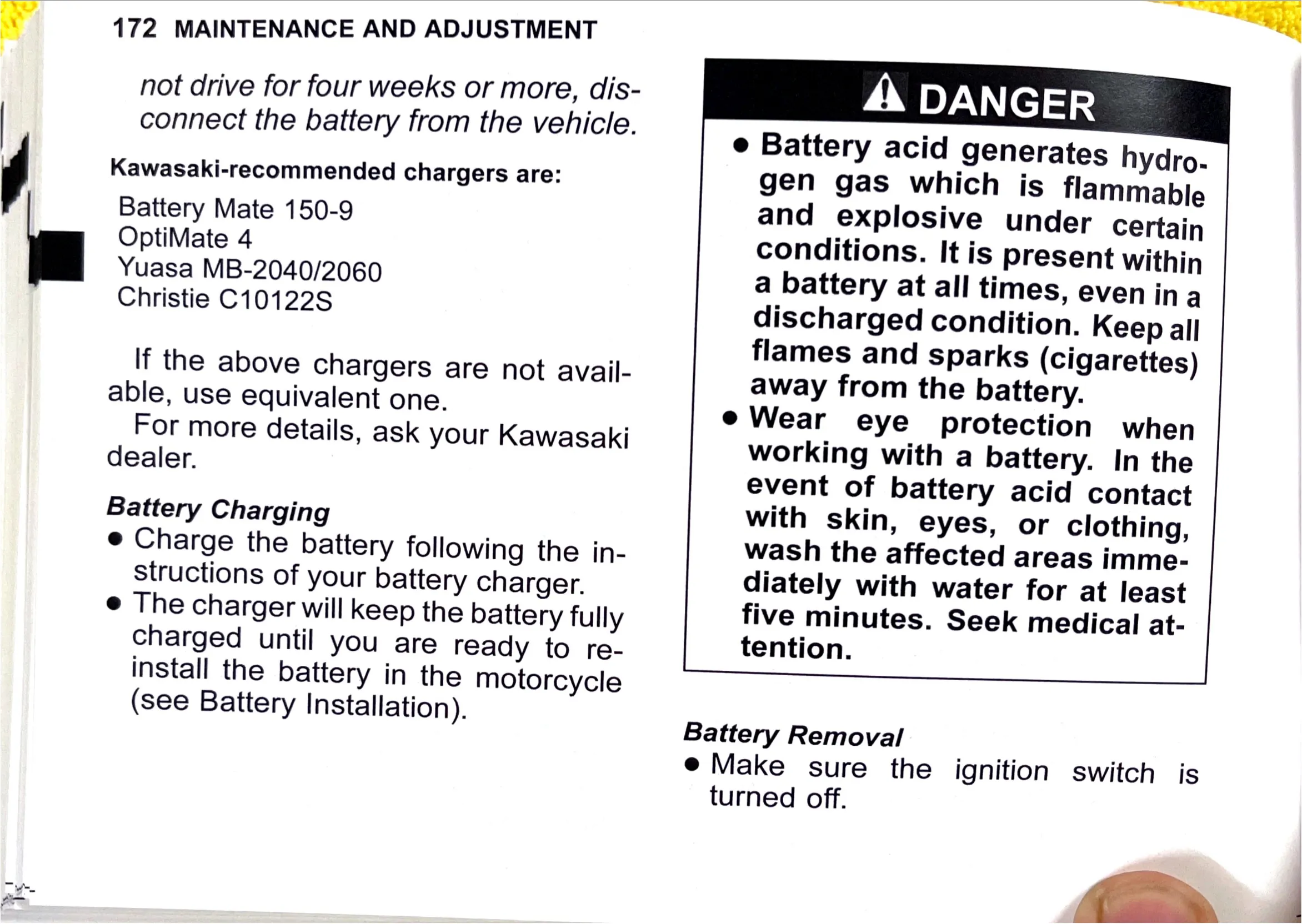 Owner's Manual page 175 — MAINTENANCE AND ADJUSTMENT