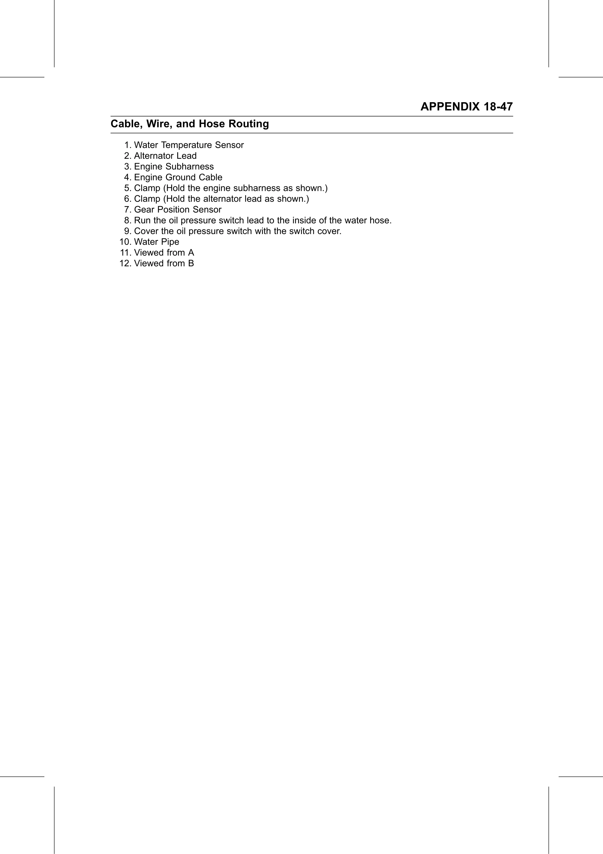Service Manual (KLZ1000C) page 745 — Appendix › Cable, Wire, and Hose Routing