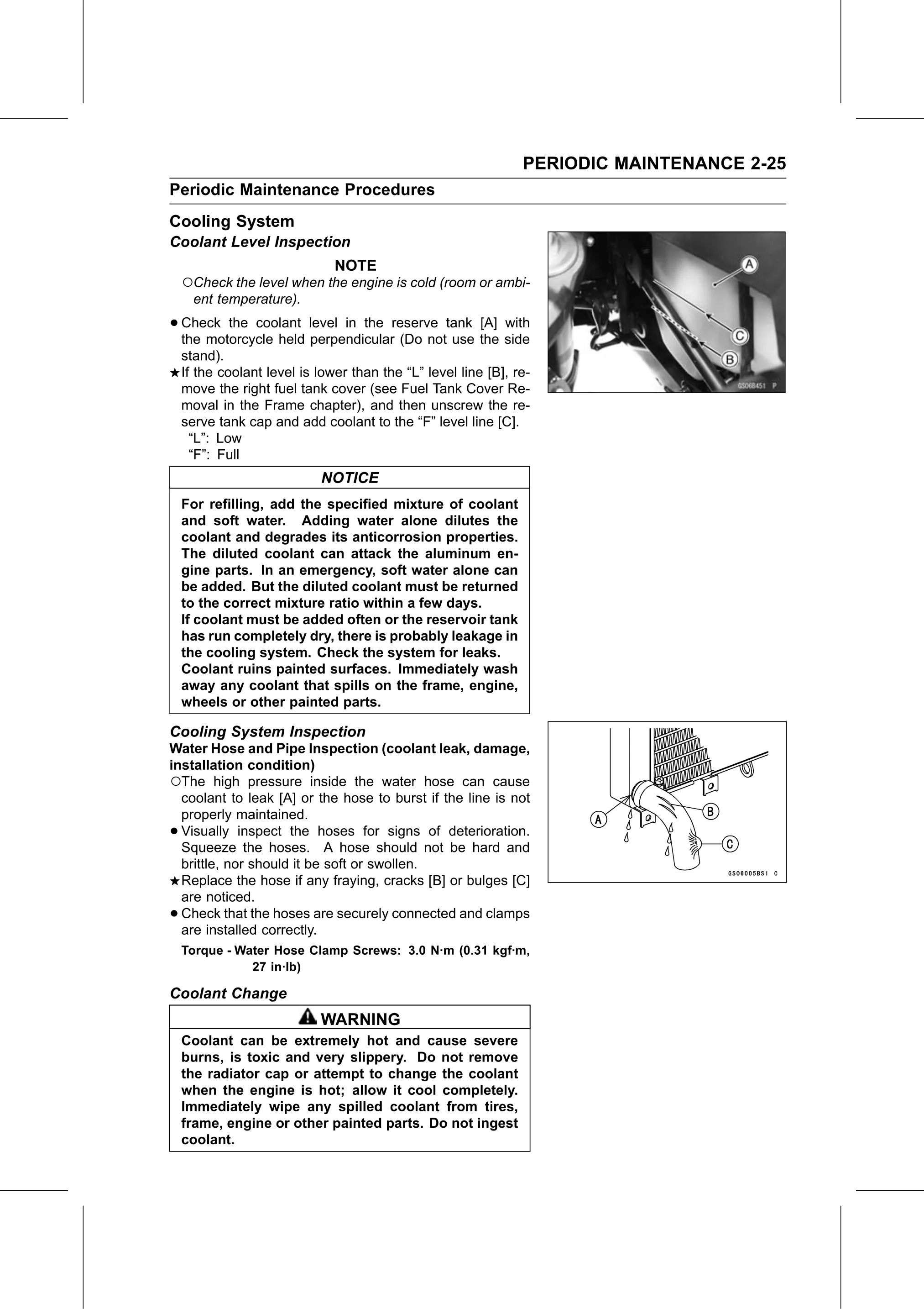 Service Manual page 47 — Periodic Maintenance › Coolant Change