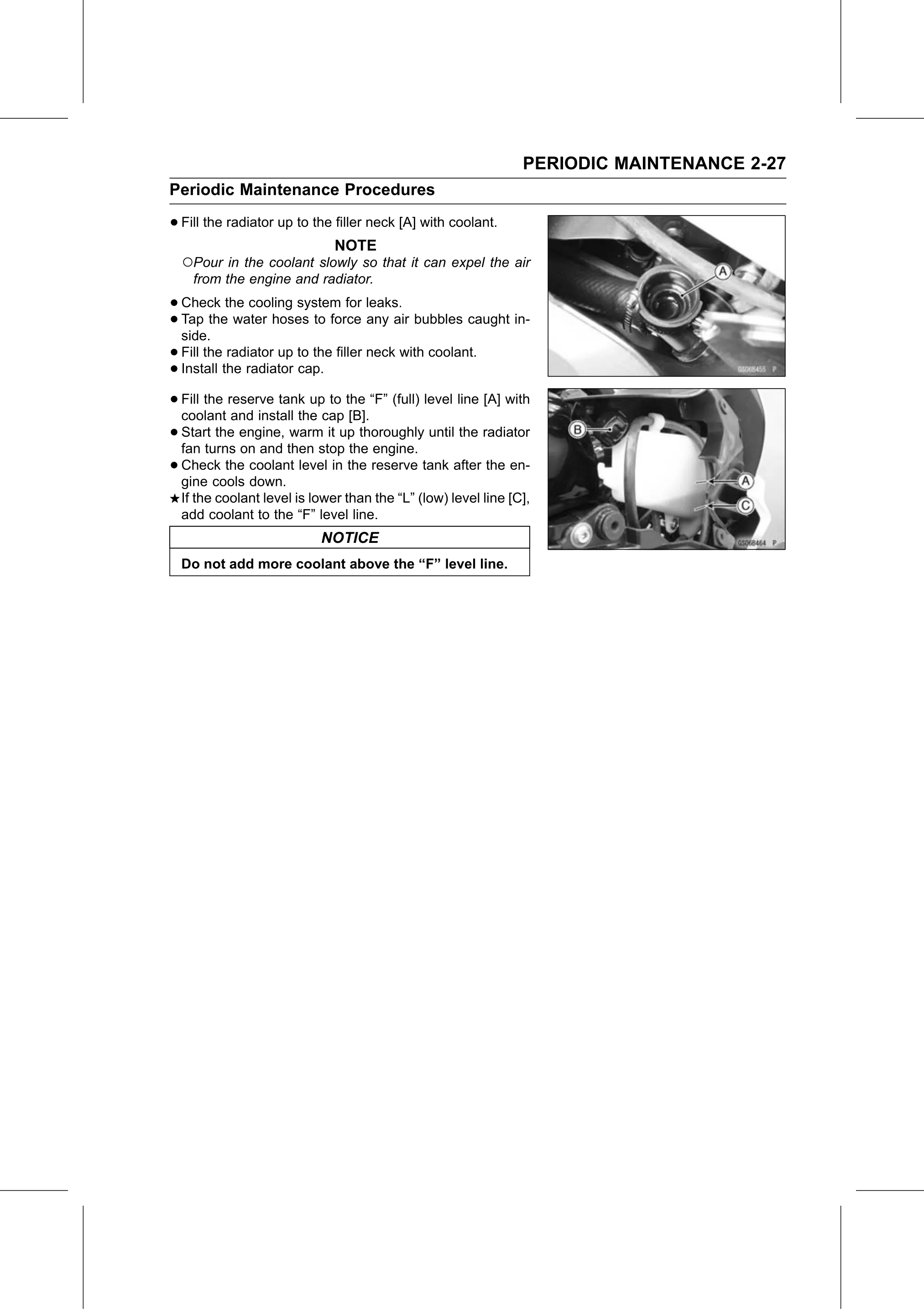 Service Manual page 49 — Periodic Maintenance › Coolant Change