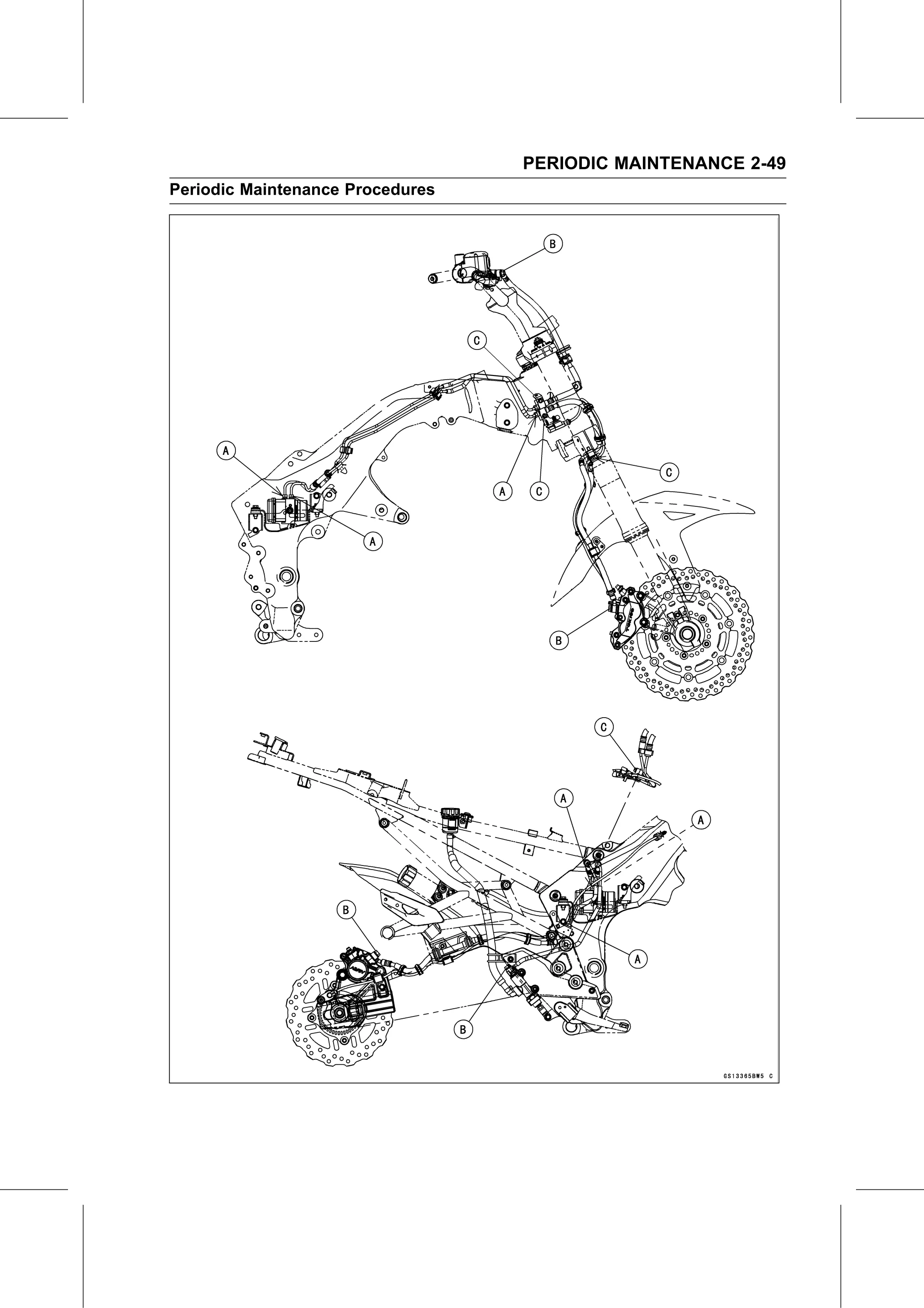 Service Manual page 71 — Periodic Maintenance › Brake Hose and Pipe Replacement