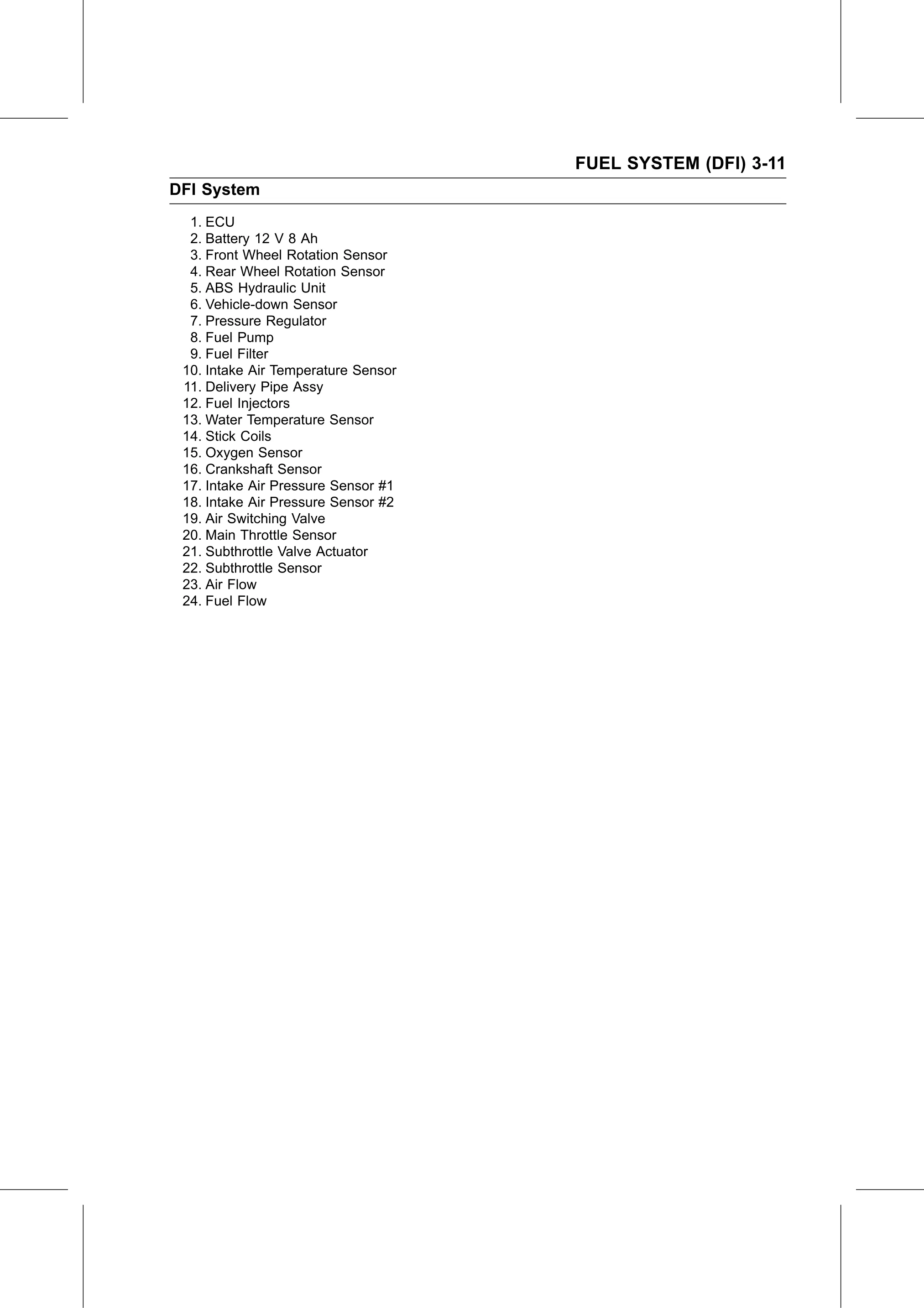 Service Manual page 101 — Fuel System (DFI) › DFI System