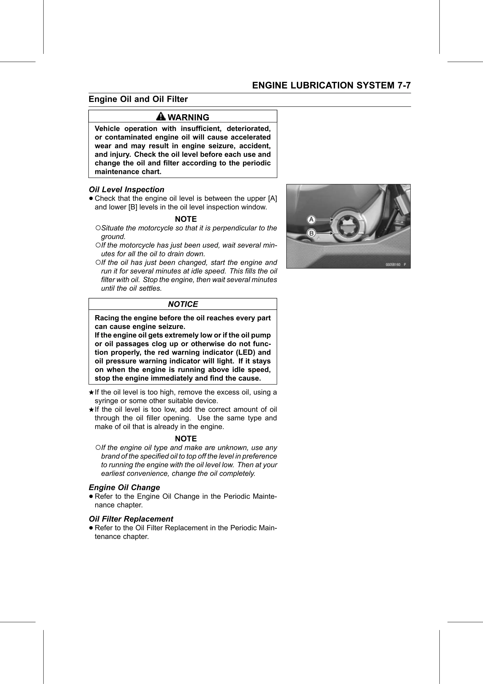 Service Manual page 323 — Engine Lubrication System › Oil Filter Replacement