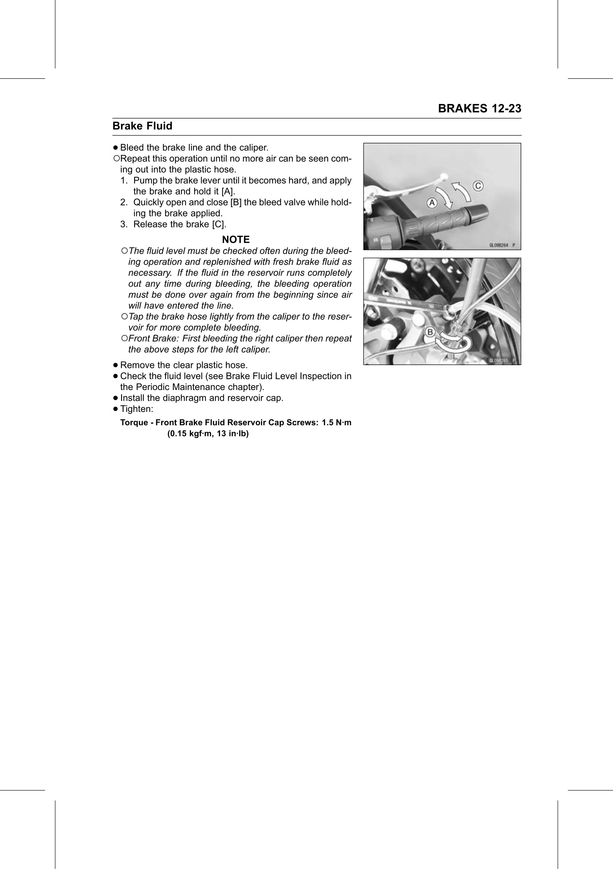 Service Manual page 445 — Brakes › Brake Line Bleeding