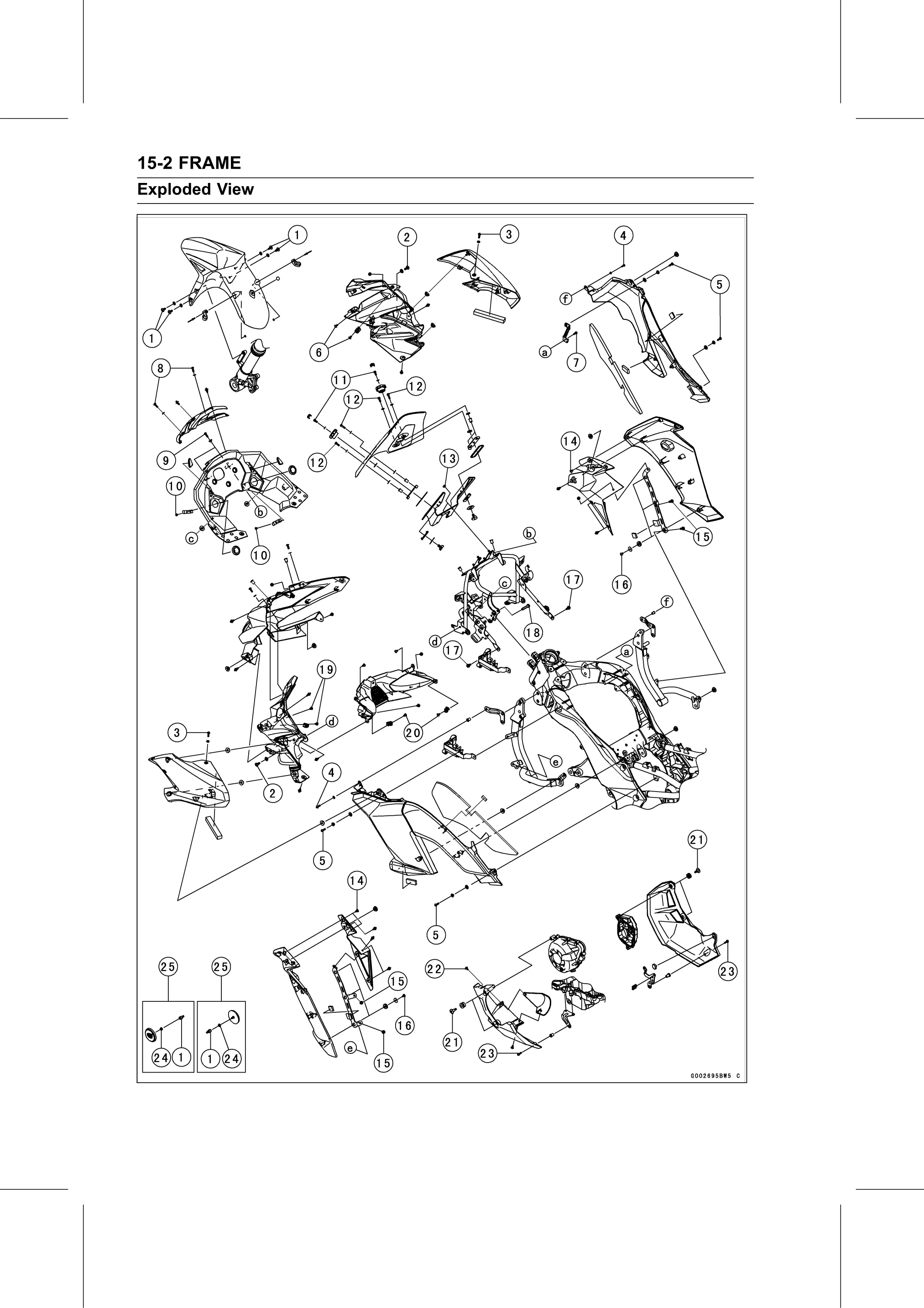 Service Manual page 530 — Frame › Exploded View