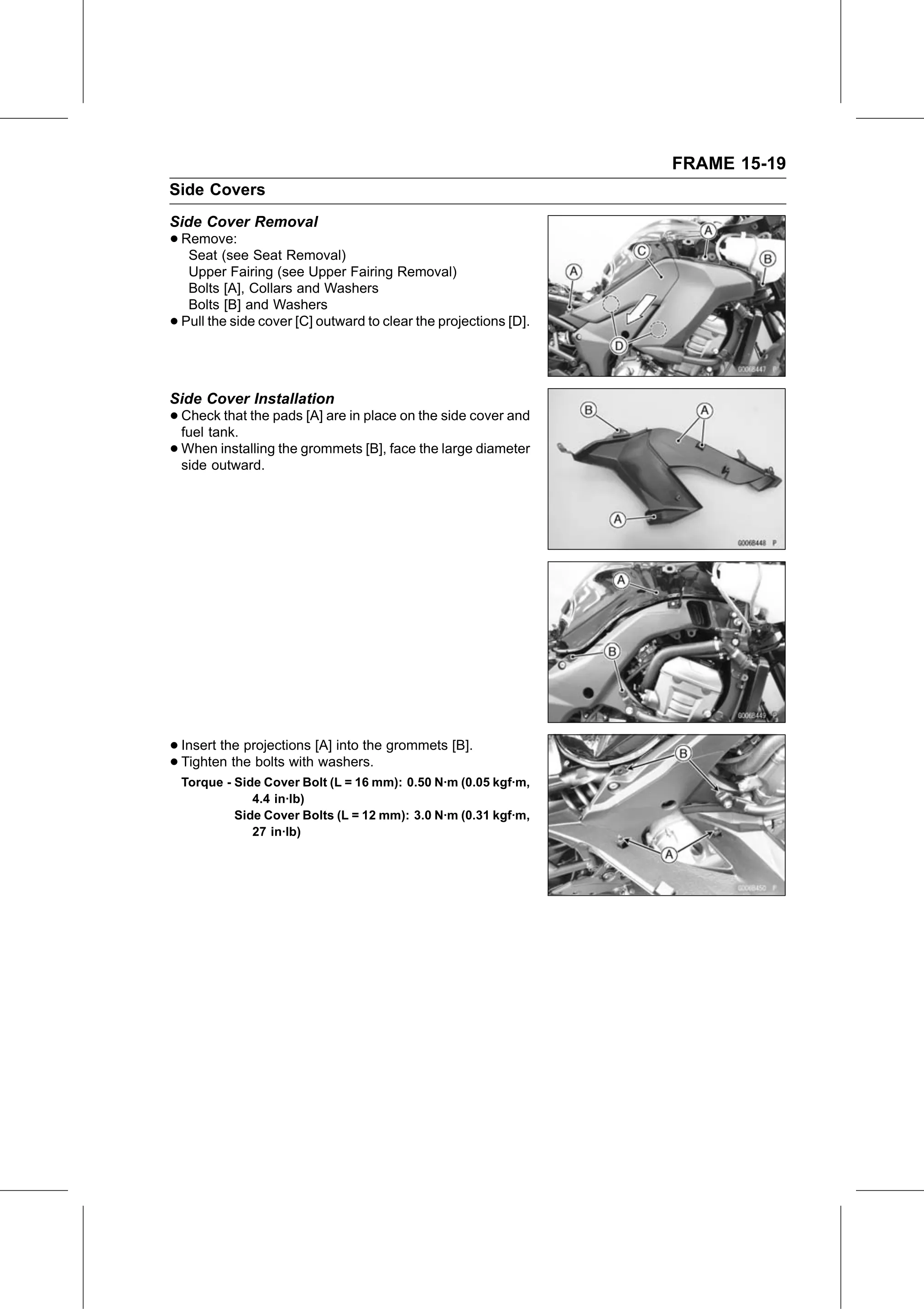 Service Manual page 547 — Frame › Side Cover Installation