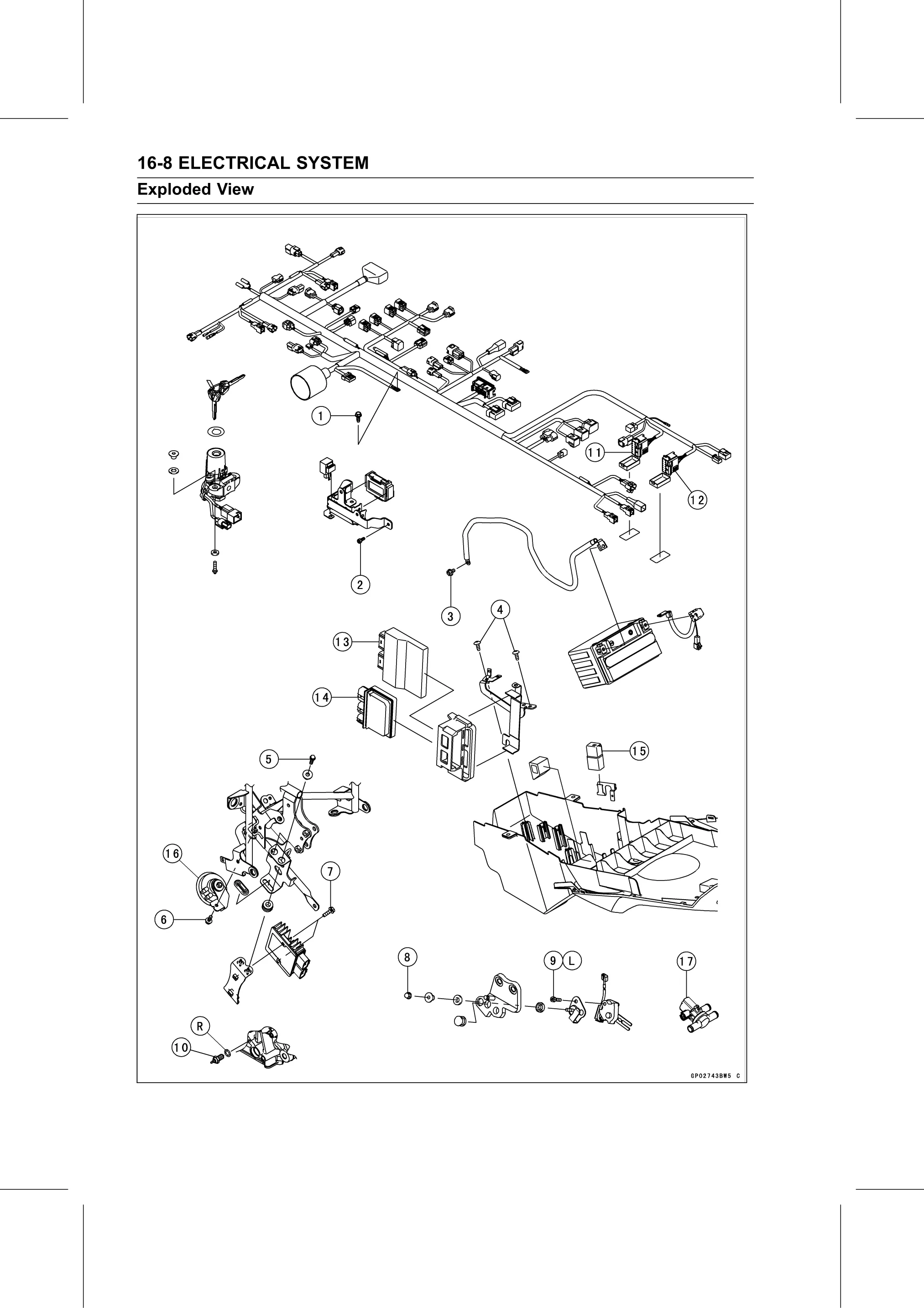 Service Manual page 568 — Electrical System › Exploded View