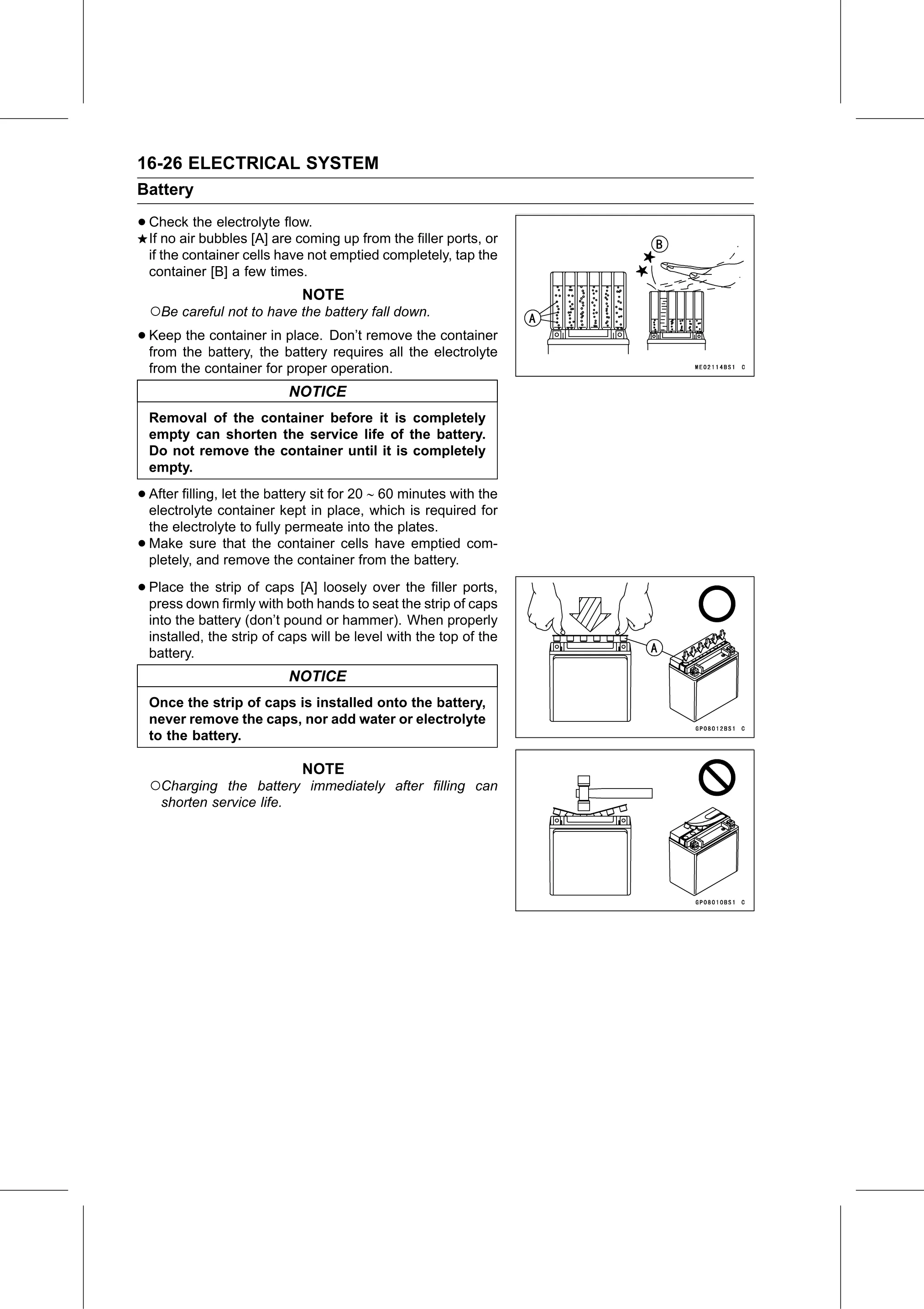 Service Manual page 586 — Electrical System › Battery Activation