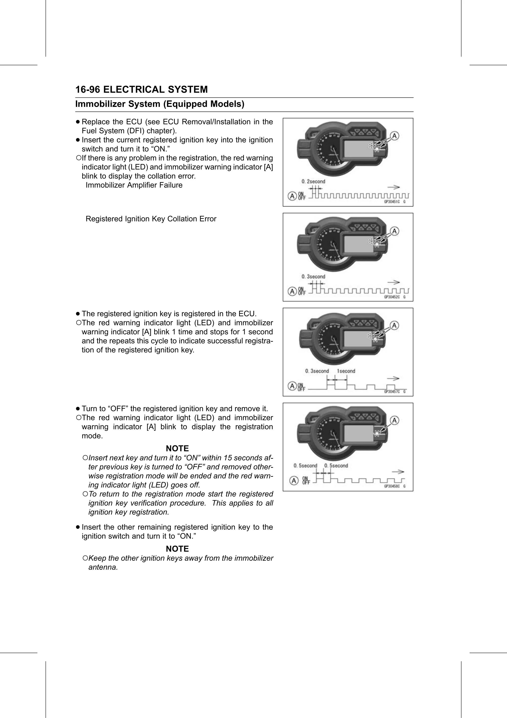 Service Manual page 656 — Electrical System › Key Registration