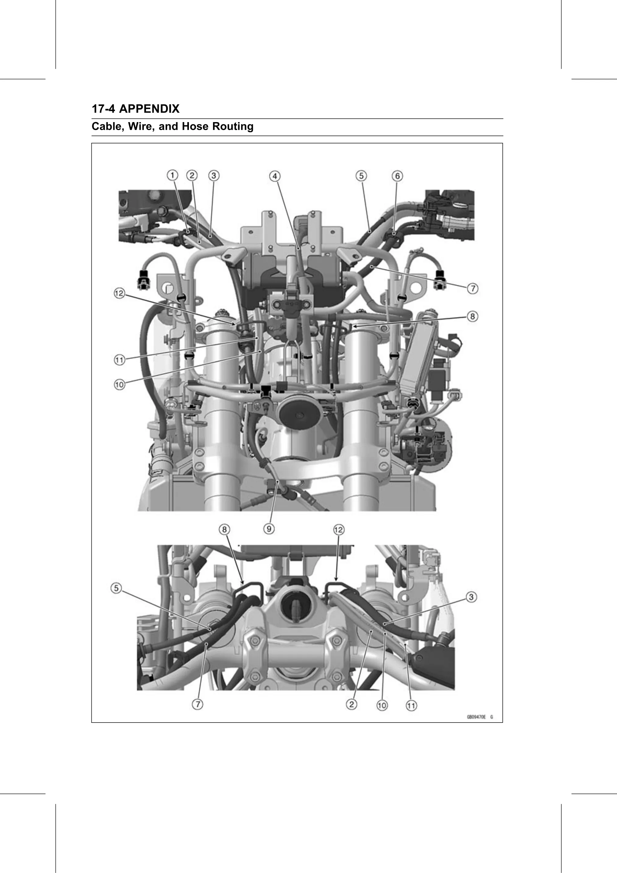 Service Manual page 676 — Appendix › Cable, Wire, and Hose Routing