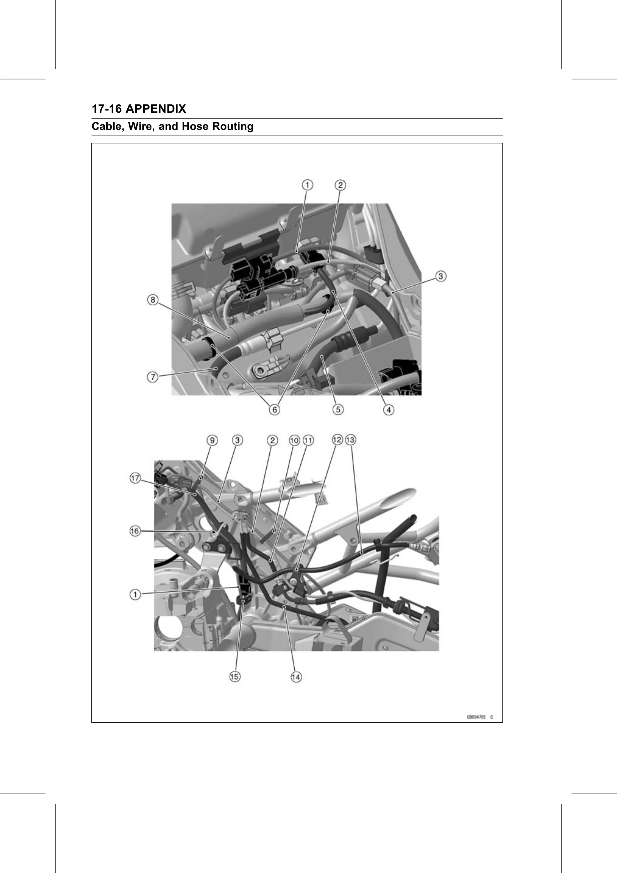 Service Manual page 688 — Appendix › Cable, Wire, and Hose Routing