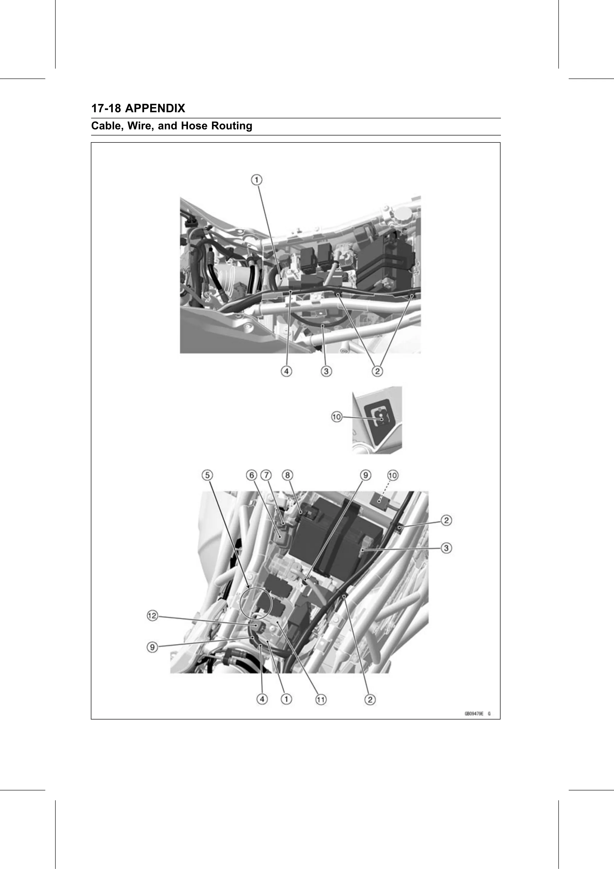 Service Manual page 690 — Appendix › Cable, Wire, and Hose Routing