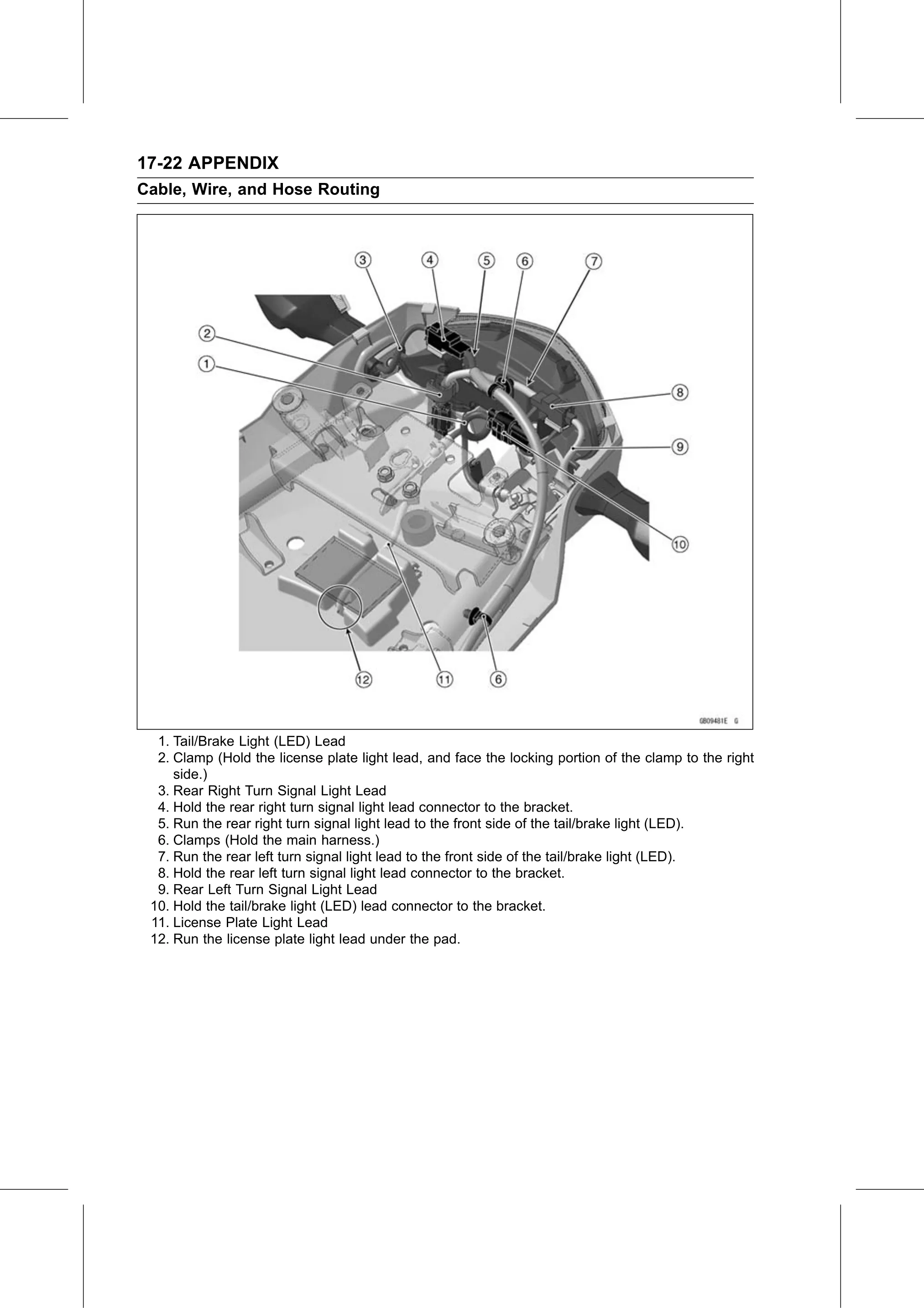 Service Manual page 694 — Appendix › Cable, Wire, and Hose Routing