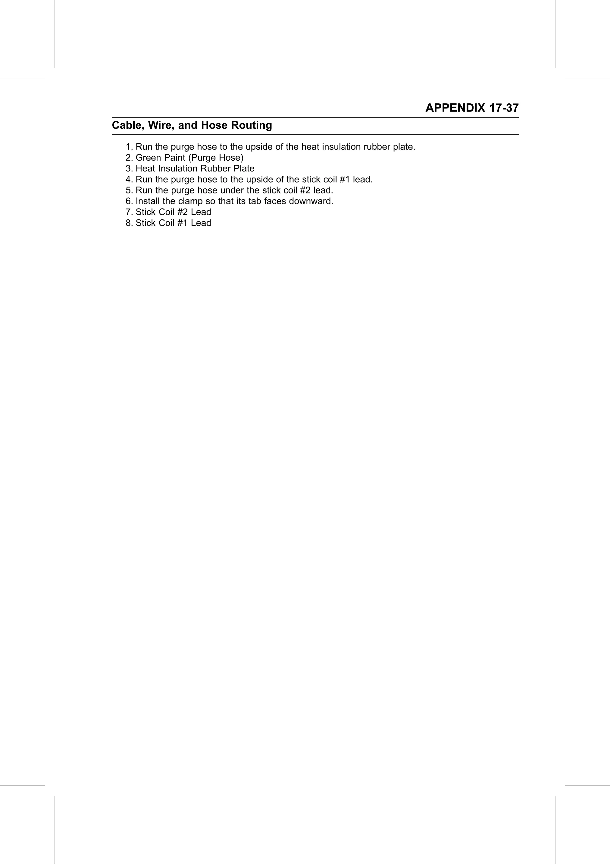 Service Manual page 709 — Appendix › Cable, Wire, and Hose Routing